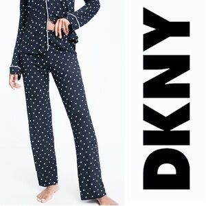DKNY Jersey Notch Collar Pajamas